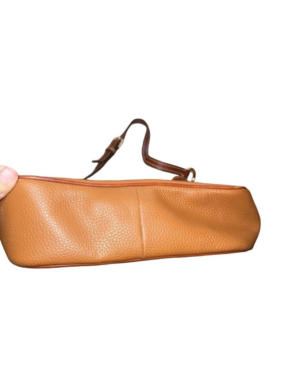 Dooney Bourke Women's Leather Shoulder Bag Brown Tan Canvas - Picture 7 of 9